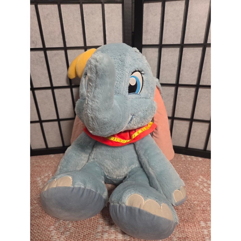 Disney Parks Dumbo Large Plush Stuffed Animal Blue Elephant 18 inch Toy